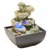Resin Relaxation LED Light Fountain Waterfall Desktop Water Sound Indoor Decor   332513616178